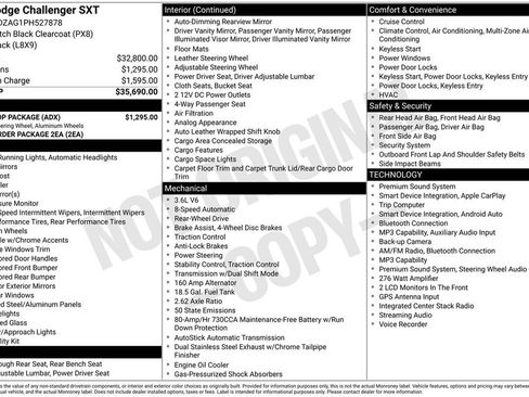 Used 2023 Dodge Challenger SXT w/ Blacktop Package RWD image 40