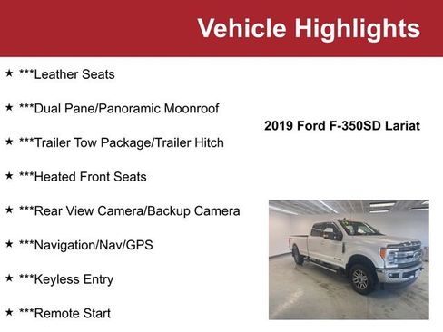 Used 2019 Ford F350 Lariat w/ Lariat Ultimate Package image 2