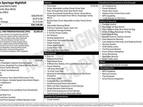 Certified 2022 Kia Sportage Nightfall Edition w/ Nightfall Fwd Premium Package image 34