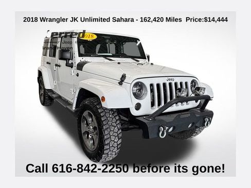 Used 2018 Jeep Wrangler Unlimited Sahara image 1
