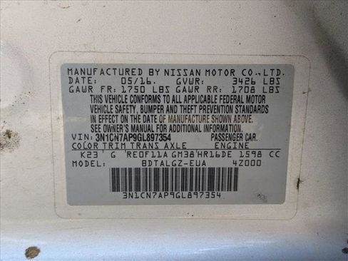 Used 2016 Nissan Versa FWD image 16