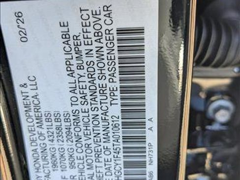 New 2026 Honda Accord SE image 18