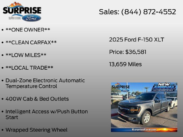 Used 2025 Ford F150 XLT w/ Equipment Group 302A MID RWD image 12