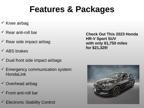 Certified 2023 Honda HR-V Sport image 16