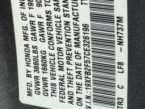 Used 2012 Honda Civic LX image 14