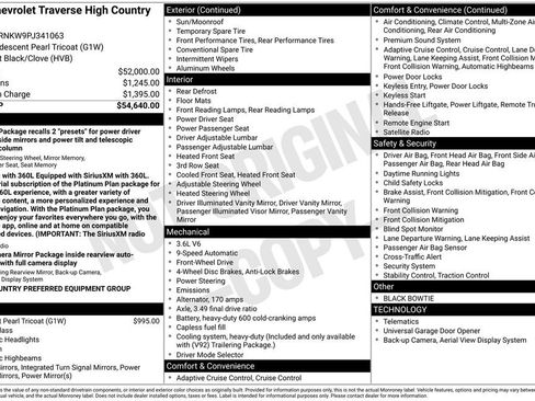 Used 2023 Chevrolet Traverse High Country FWD image 32