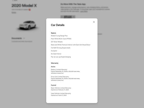 Used 2020 Tesla Model X Long Range AWD/4WD image 3