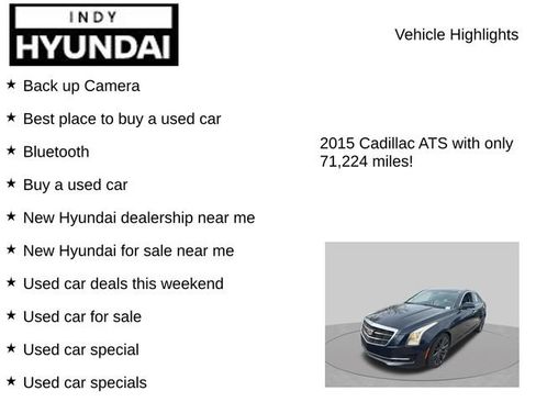 Used 2015 Cadillac ATS Luxury w/ Sun And Sound Package RWD image 8