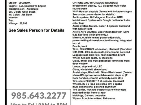 Used 2023 GMC Yukon Denali w/ Advanced Technology Package RWD image 32