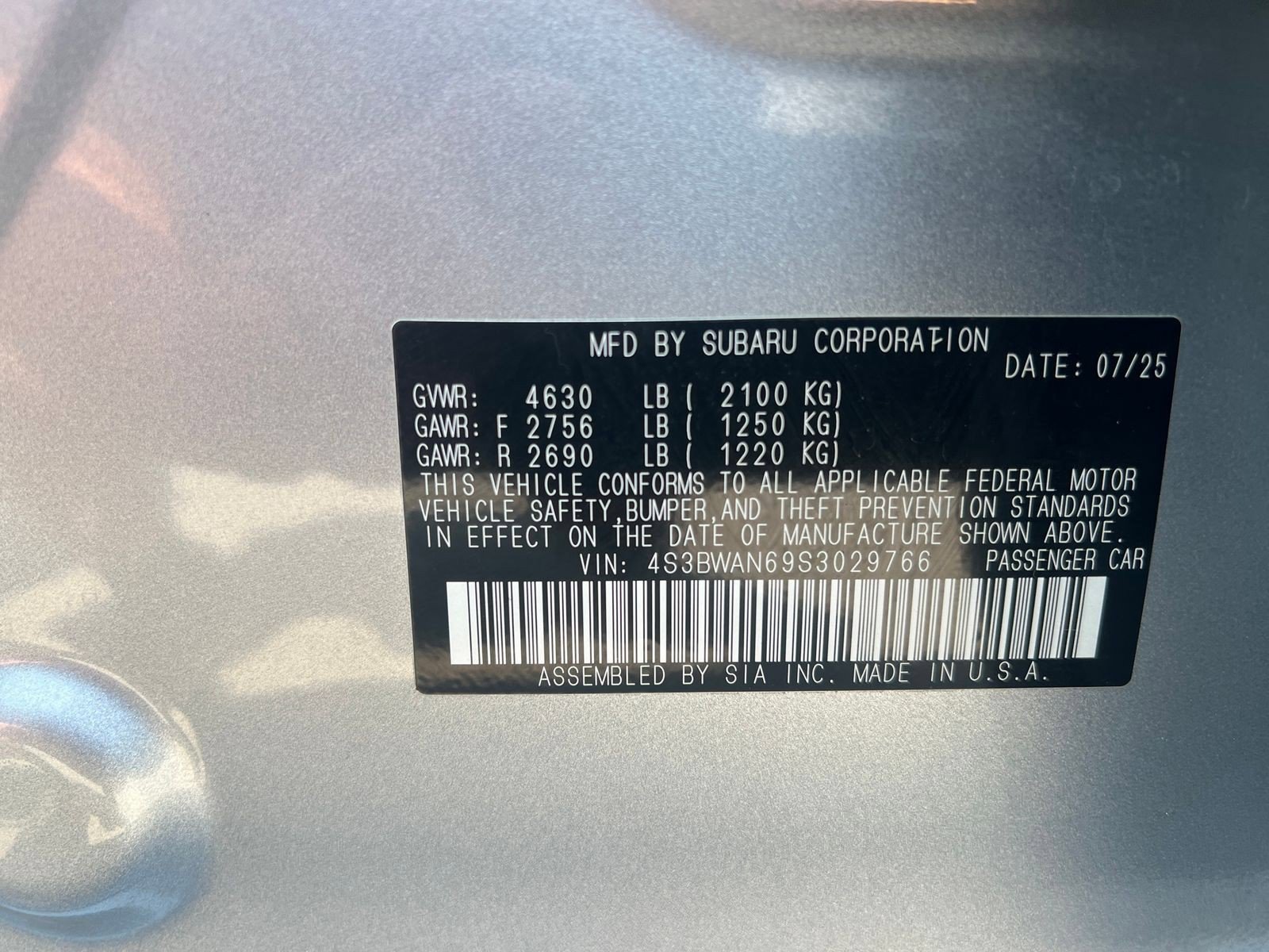 Used 2025 Subaru Legacy Limited AWD/4WD image 29