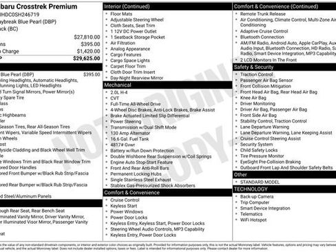 Used 2025 Subaru Crosstrek 2.0i Premium image 4
