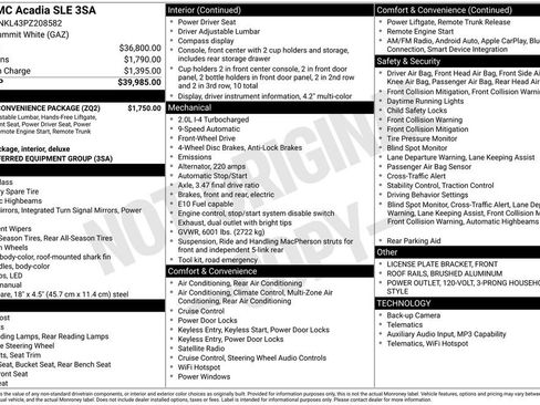 Used 2023 GMC Acadia SLE w/ Driver Convenience Package FWD image 2