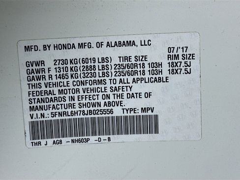 Used 2018 Honda Odyssey EX-L image 12