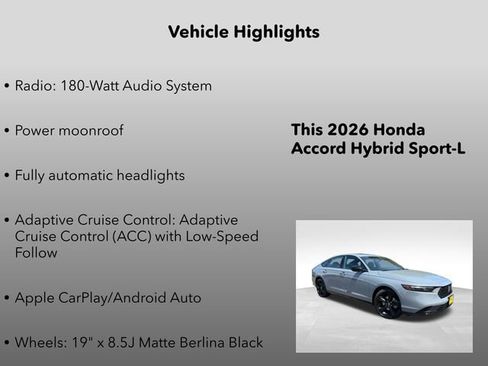 New 2026 Honda Accord Sport image 5