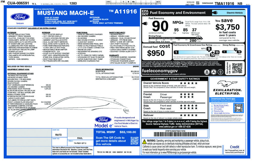 New 2026 Ford Mustang Mach-E GT AWD/4WD image 35
