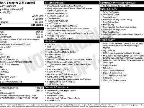 Used 2017 Subaru Forester 2.5i Limited image 33