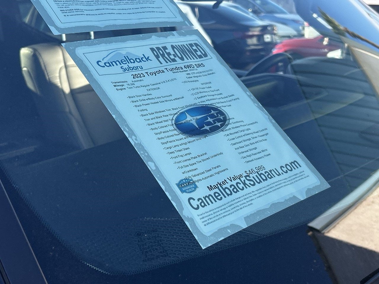 Used 2023 Toyota Tundra SR5 w/ TRD Off-Road Premium Package AWD/4WD image 6