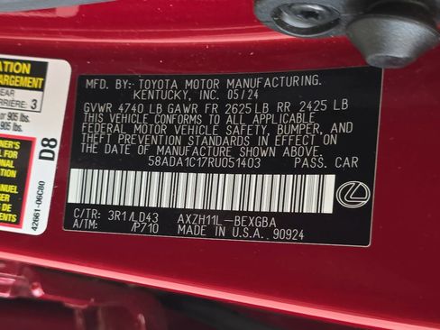 Used 2024 Lexus ES 300h w/ Premium Package image 34