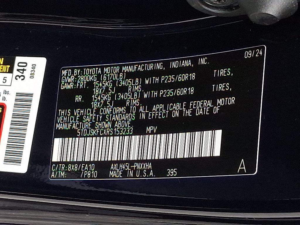 Used 2024 Toyota Sienna XLE w/ XLE Plus Package AWD/4WD image 26