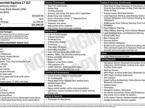 Used 2025 Chevrolet Equinox LT AWD/4WD image 6
