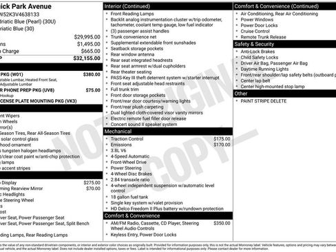 Used 1997 Buick Park Avenue w/ Seating Pkg image 8