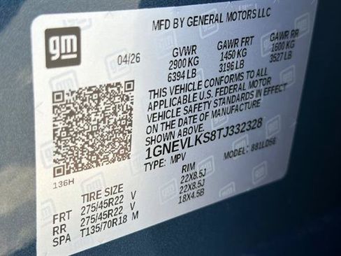 New 2026 Chevrolet Traverse RS w/ LPO, Floor Liner Package AWD/4WD image 35