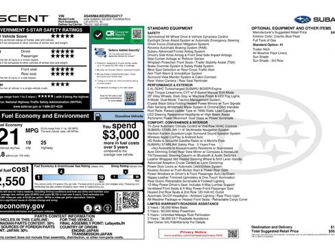 Certified 2024 Subaru Ascent Touring image 11