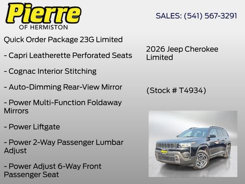 New 2026 Jeep Cherokee Limited AWD/4WD image 6