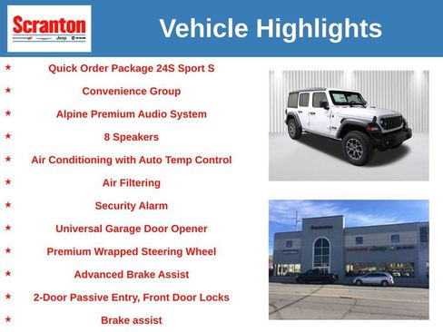 New 2026 Jeep Wrangler Unlimited Sport AWD/4WD image 6