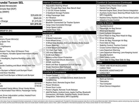 Certified 2024 Hyundai Tucson SEL FWD image 23