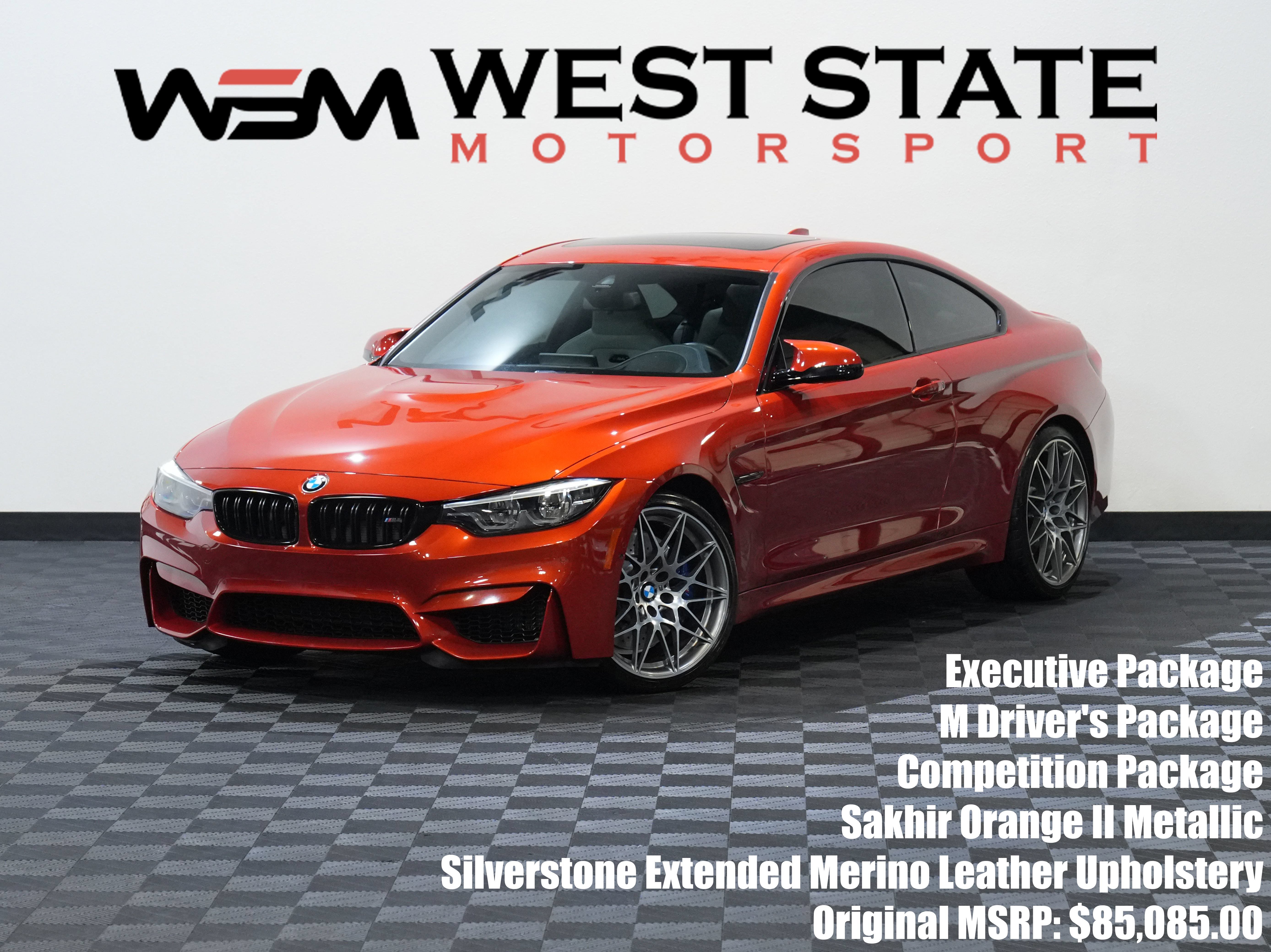 Used 2020 BMW M4 Coupe w/ Competition Package RWD image 1