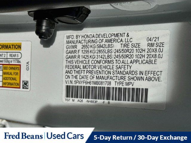 Used 2021 Honda Pilot Touring image 33