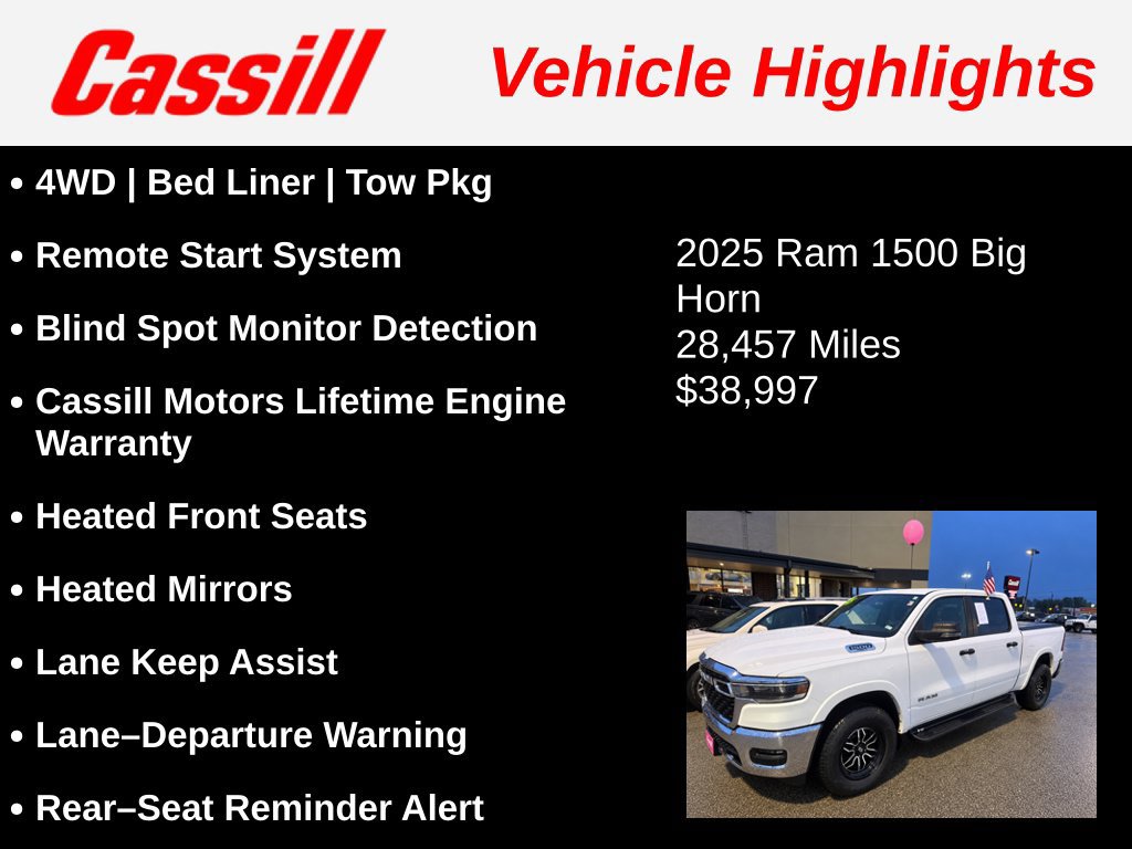 Used 2025 RAM 1500 Big Horn AWD/4WD image 3