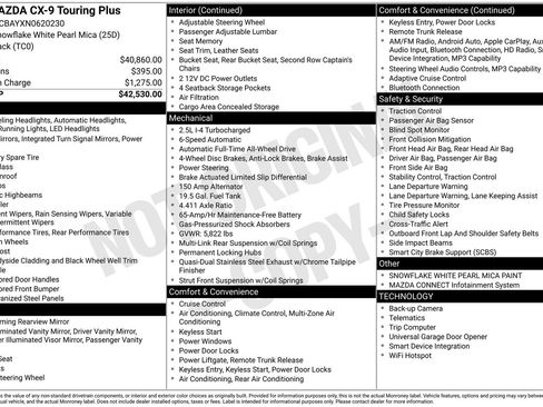 Used 2022 MAZDA CX-9 Touring Plus image 41
