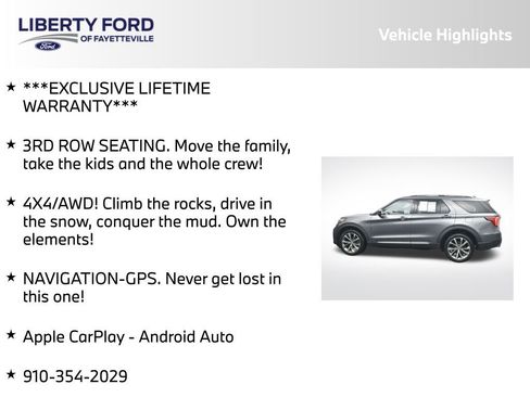 Used 2025 Ford Explorer Platinum w/ Ultimate Package image 5