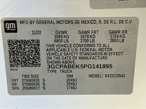 Used 2023 Chevrolet Silverado 1500 Custom RWD image 30