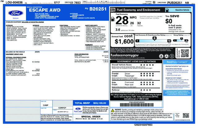 Certified 2023 Ford Escape Active AWD/4WD image 8