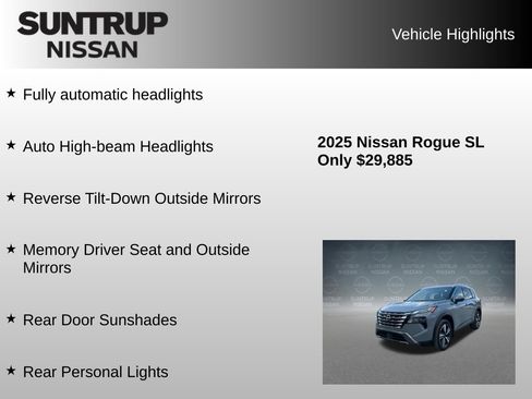 Used 2025 Nissan Rogue SL w/ SL Premium Package AWD/4WD image 24