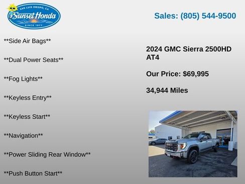 Used 2024 GMC Sierra 2500 AT4 w/ AT4 Premium Plus Package AWD/4WD image 7