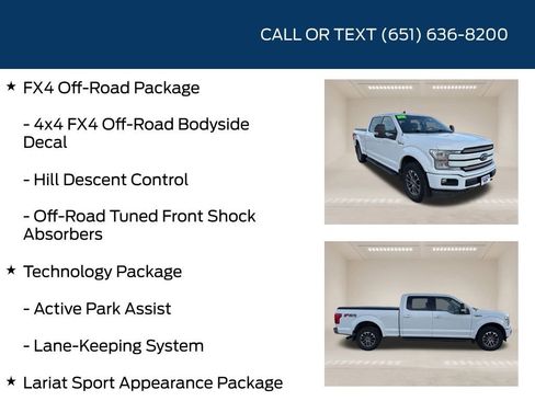 Used 2019 Ford F150 Lariat w/ Equipment Group 502A Luxury image 20
