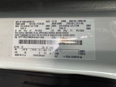 Used 2019 Ford Transit 250 148 Low Roof image 19