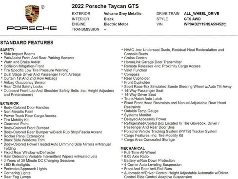 Used 2022 Porsche Taycan GTS image 19
