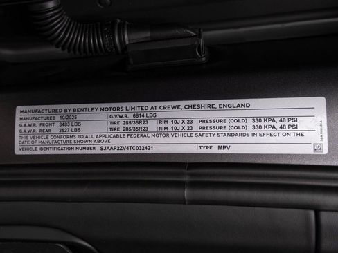 New 2026 Bentley Bentayga Speed AWD/4WD image 49