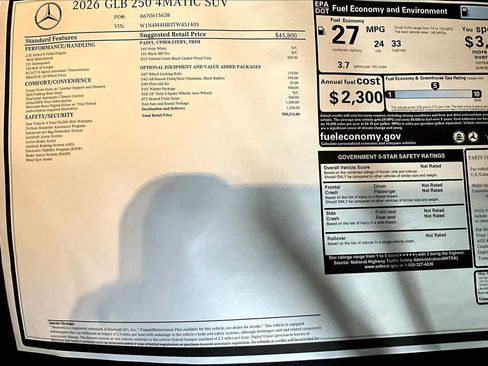 New 2026 Mercedes-Benz GLB 250 4MATIC image 17