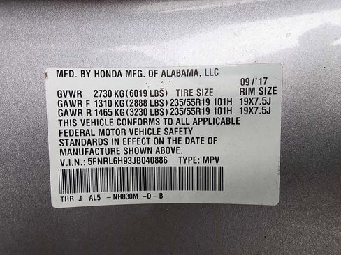 Used 2018 Honda Odyssey Elite image 28