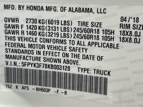 Used 2019 Honda Ridgeline RTL-E image 28