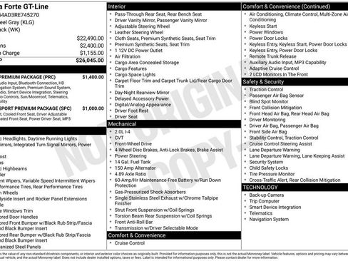 Certified 2024 Kia Forte GT-Line w/ GT-Line Premium Package image 10