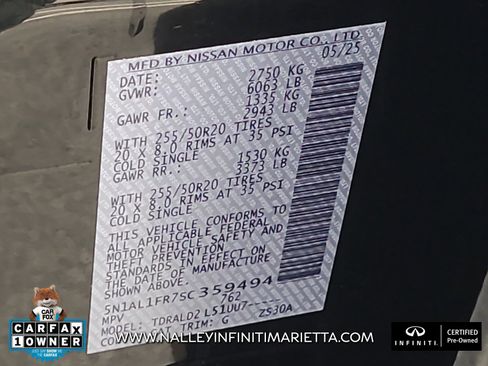 Used 2025 INFINITI QX60 Luxe image 7