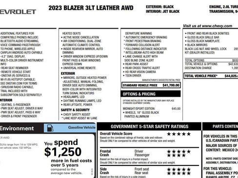 Used 2023 Chevrolet Blazer LT w/ Midnight/Sport Edition AWD/4WD image 2