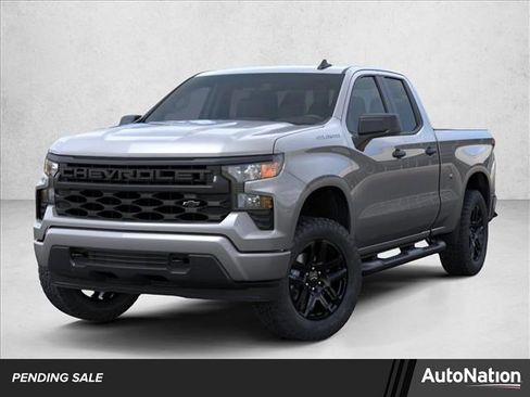 New 2026 Chevrolet Silverado 1500 Custom w/ Turbomax Blackout Package RWD image 1